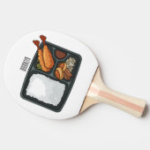 ベントカートゥーンイラストレーション 卓球ラケット (横)