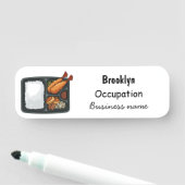 ベントカートゥーンイラストレーション 名札 (インサイチュ)