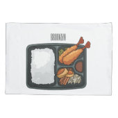 ベントカートゥーンイラストレーション 枕カバー (裏面)