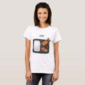 ベントカートゥーンイラストレーション Tシャツ (正面フル)