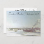 ベントンハーバーミシガンアンドリバー ポストカード (正面/裏面)