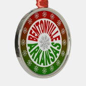 ベントンビルアーカンサスレッドグリーンオーナメント メタルオーナメント (右)