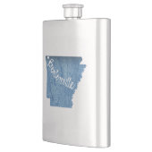 ベントンビルアーカンスウッドグレイン フラスク (左)