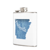 ベントンビルアーカンスウッドグレイン フラスク (左)