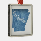 ベントンビルアーカンスウッドグレイン メタルオーナメント (右)