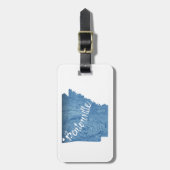 ベントンビルアーカンスウッドグレイン ラゲッジタグ (正面縦)