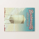 ベントンビル、アーカンソーの旅行ポスター。 ジグソーパズル (横)