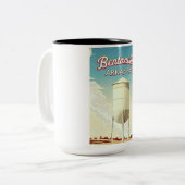 ベントンビル、アーカンソーの旅行ポスター。 ツートーンマグカップ (正面左)