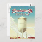 ベントンビル、アーカンソーの旅行ポスター。 ポストカード (正面/裏面)