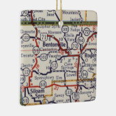ベントンビルARヴィンテージの地図 セラミックオーナメント (右)