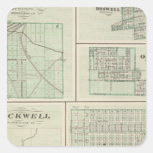ベントン企業のコ・フォウラーの街 スクエアシール (正面)