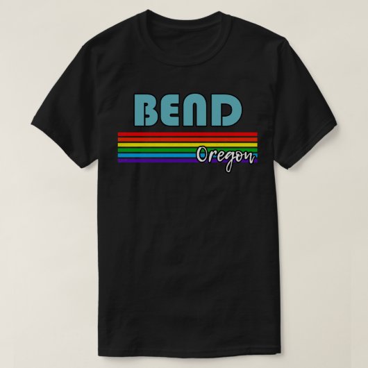 ベンドオレゴンプライドベンドLGBTギフトLGBTQサポーター Tシャツ (デザイン正面)