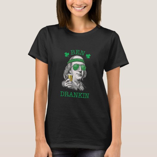 ベンドランキンラッキーSt patricks day Tシャツ (正面)