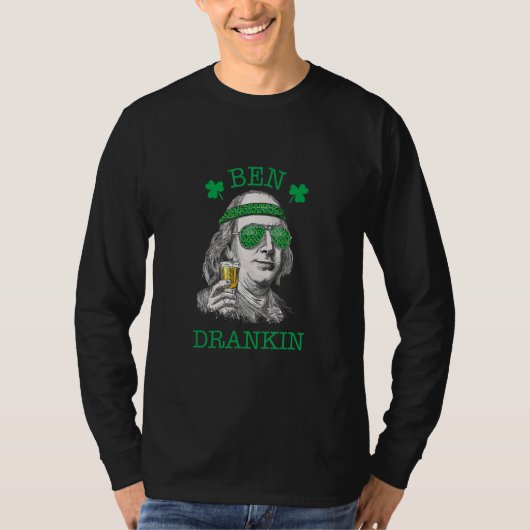ベンドランキンラッキーSt patricks day Tシャツ (正面)