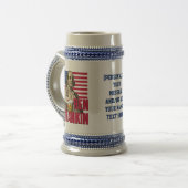 ベンドランキン7月4日名前をカスタムする ビールジョッキ (正面左)