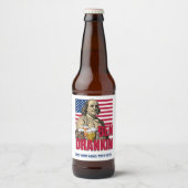 ベンドランキン7月4日名前をカスタムする ビールラベル (正面)