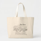 ベンネイビススコットランドとウェスティーズのトートバッグ ラージトートバッグ (正面)