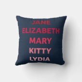 ベンネット姉妹プライドと偏見 クッション (裏面)