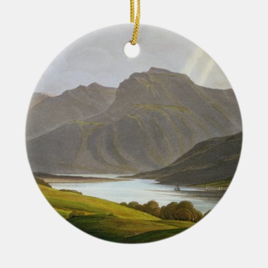 ベンネビスの「Grampianの景色からのプレートXII セラミックオーナメント (正面)