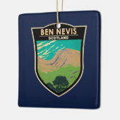 ベンネビススコットランドトラベルアートヴィンテージ セラミックオーナメント (左)