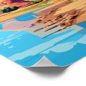 ベンハダウモロッコトラベルアートヴィンテージイラストレーション ポスター (角)