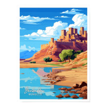 ベンハダウモロッコトラベルヴィンテージイラストレーション