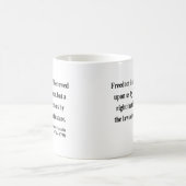 ベンフランクリンの引用文4a コーヒーマグカップ (中央)