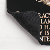 ベンフランクリンの引用文: 2匹のオオカミ及びよく武装させていた子ヒツジ マウスパッド (コーナー)