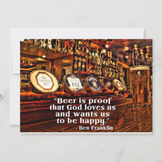 ベンフランクリンの有名なビール引用文