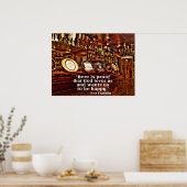 ベンフランクリンの有名なビール引用文 ポスター (キッチン)