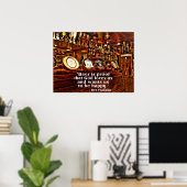 ベンフランクリンの有名なビール引用文 ポスター (ホームオフィス)