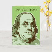 ベンフランクリンカード カード (黄色い花)