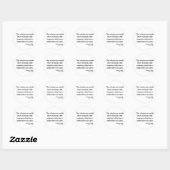 ベンフランクリン引用文1a ラウンドシール (シート)