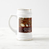 ベンフランクリン有名なビール引用文 ビールジョッキ (左)