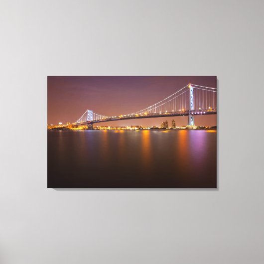 ベンフランクリン橋 キャンバスプリント (正面)