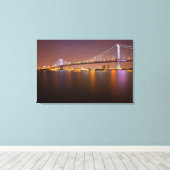 ベンフランクリン橋 キャンバスプリント (インサイチュ (ウッドフロア))