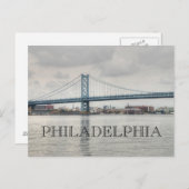 ベンフランクリン橋 ポストカード (正面/裏面)