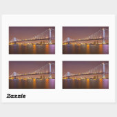 ベンフランクリン橋 長方形シール (シート)