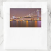 ベンフランクリン橋 長方形シール (バッグ)