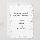 ベンフランクリン誕生日パーティー 招待状 (裏面)