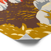 ベンボイドナショナルパークオーストラリアヴィンテージ ポスター (角)