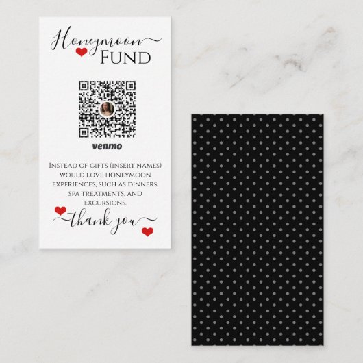 ベンモ結婚の登録新婚旅行 エンクロージャーカード (正面/裏面)