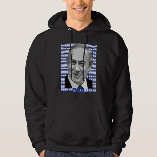 ベンヤミン・ネタニヤフ イスラエル首相 旗 パーカ (正面)