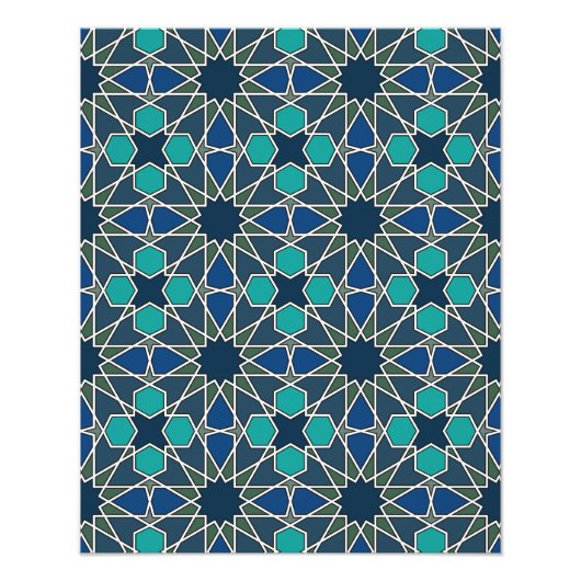 ベンユースフマドラサ幾何学模様0-0-7 フォトプリント            (正面)