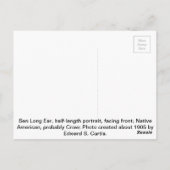 ベンロングイヤー(先住民アメリカン) ポストカード (裏面)