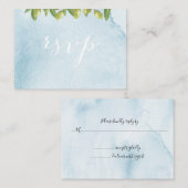 ベンヴェヌティイタリアトスカーナウェディングRSVP エンクロージャーカード (正面/裏面)