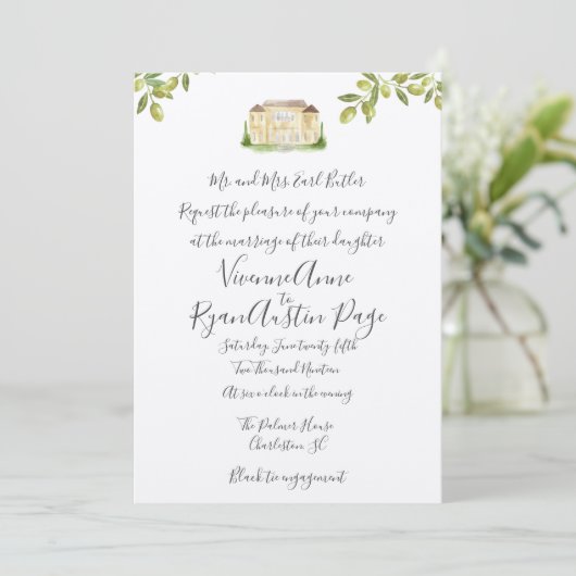 ベンヴェヌティイタリアヴィラ結婚式招待状 招待状 (スタンド正面)