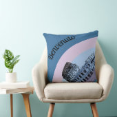 ベンヴェヌートローマコロッセウムレトロアート装飾用クッション クッション (椅子)