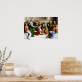 ベンヴェヌートTisiキリスト弟子達の足を洗う ポスター (キッチン)