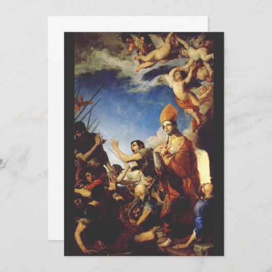 ベンヴェントの聖ジャナリアス司教 招待状 (正面/裏面)